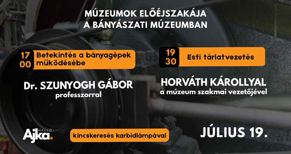 2026-os múzeumok előéjszakájának programja a bányászati múzeumban